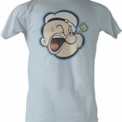 Vendor-unknown Animation Popeye The Sailorman Head Color Distressed T-shirt