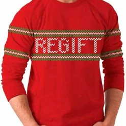 Costume Agent Regift Holiday Present Tacky Ugly Christmas Xmas Sweater Sweaters & Sweatshirts