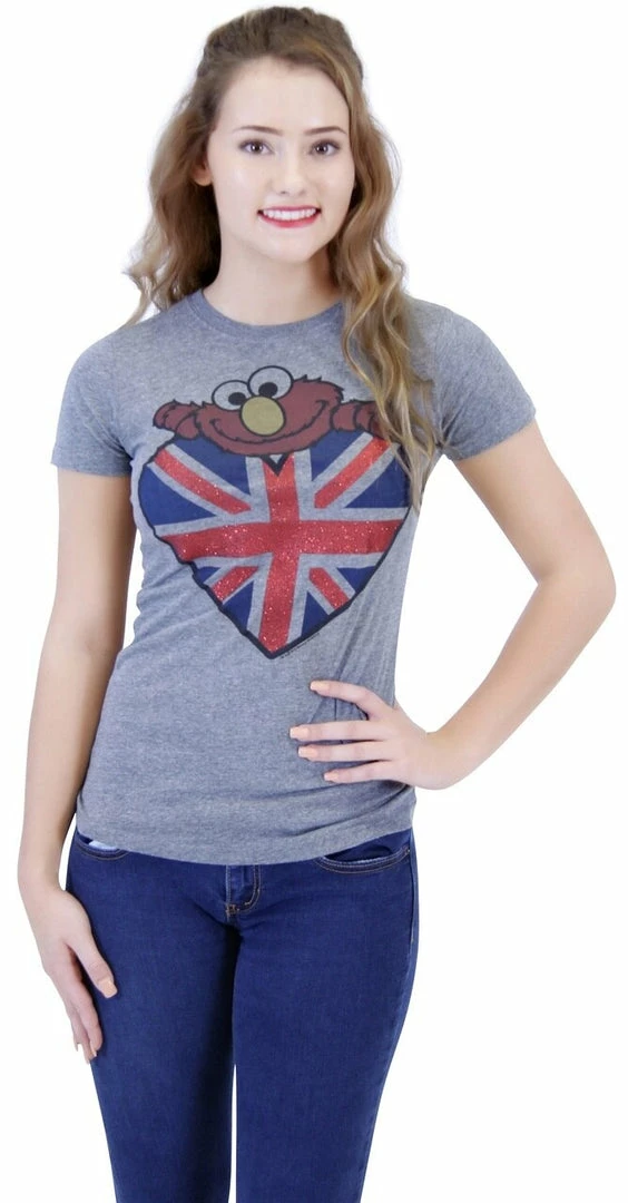 Mighty Fine Sesame Street Elmo London Sparkle T-Shirt 3 Mighty Fine Sesame Street Elmo London Sparkle T-Shirt