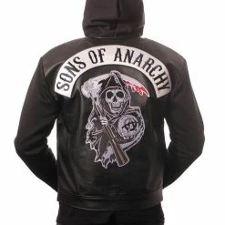 Piston Clothing SOA Road Gear Leather Jacket With Hood