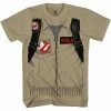 Mad Engine Ghostbuster Adult Short Sleeve Costume T-shirt With Back Print Classic Comedies 1 Mad Engine Ghostbuster Adult Short Sleeve Costume T-shirt With Back Print Classic Comedies