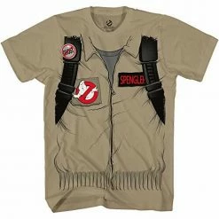 Mad Engine Ghostbuster Adult Short Sleeve Costume T-shirt With Back Print Classic Comedies