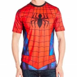 Mad Engine Men's Shirts Spider-Man Performance Athletic Sublimated T-Shirt