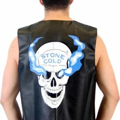 Costume Agent Accessories / Footwear WWE Stone Cold Steve Austin 3:16 Smoking Skull Leather Vest 9 Costume Agent Accessories / Footwear WWE Stone Cold Steve Austin 3:16 Smoking Skull Leather Vest