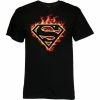 Changes Superman Logo Flames T-shirt 2 Changes Superman Logo Flames T-shirt