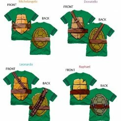 Isaac Morris TMNT Striped Sleeves Boys Costume T-shirt