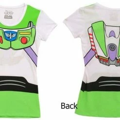 Mighty Fine Toy Story Buzz Lightyear Juniors Astronaut T-shirt Women's Shirts