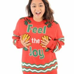 Costume Agent Feel The Joy Groping Hands Ugly Christmas Sweater Sweaters & Sweatshirts