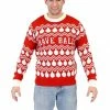 Costume Agent I Have Balls Ornament Pattern Adult Red Sweater