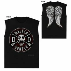 Changes Tank Tops Daryl Walker Hunter Patch & Wings Muscle Tank