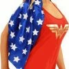 Bioworld Dresses / Leggings Wonder Woman Tank Dress With Detachable Cape