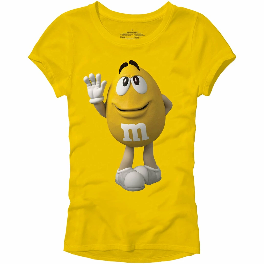 Mad Engine M&M's Candy Character Face Juniors T-Shirt Women's Shirts 3 Mad Engine M&M's Candy Character Face Juniors T-Shirt Women's Shirts